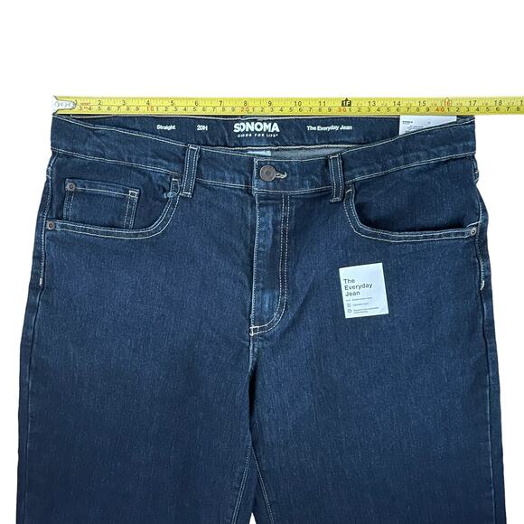 Sonoma The Everyday Jeans Boys 20 Blue Husky Straight Leg Basic Classic Denim - Picture 7 of 9